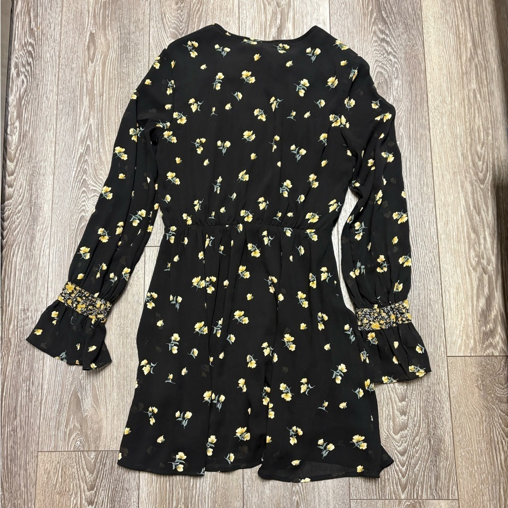 Lulu's Black Floral Long Sleeve Dress - Picture 8 of 9